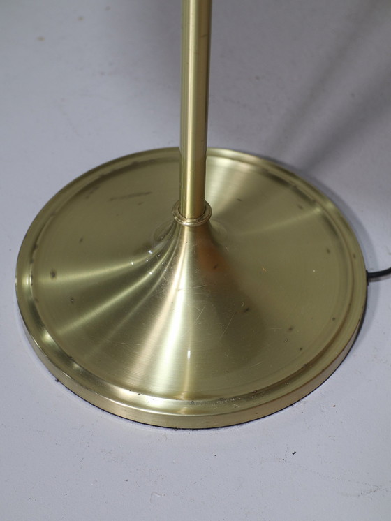 Image 1 of Lampada da terra Le Klint 339, paralume plissettato in ottone vintage danese