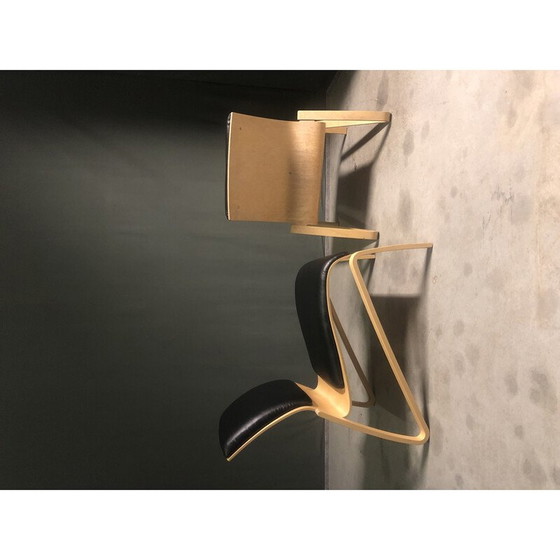 Image 1 of Pair of vintage birch plywood armchairs by Nadin by Hans Peter Weidmann for Artek, 1990