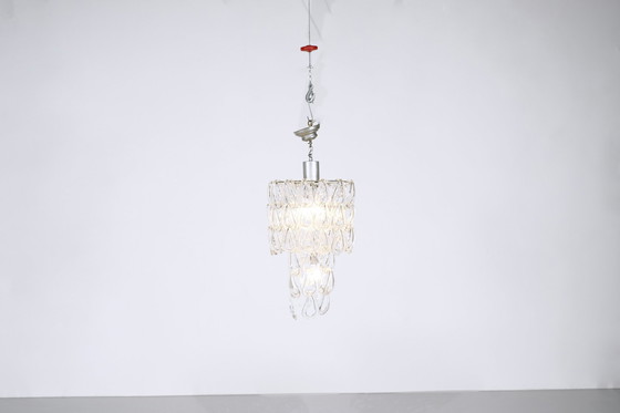 Image 1 of Giogali suspension lamp By Angelo Mangiarotti For Vistosi, Italy 1970S.