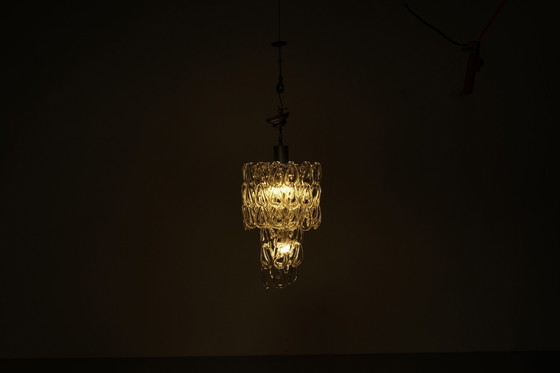 Image 1 of Giogali suspension lamp By Angelo Mangiarotti For Vistosi, Italy 1970S.