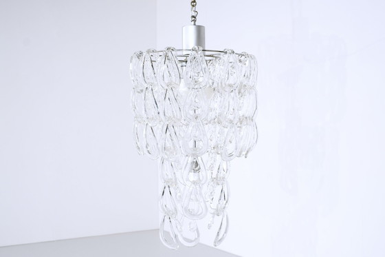 Image 1 of Giogali suspension lamp By Angelo Mangiarotti For Vistosi, Italy 1970S.