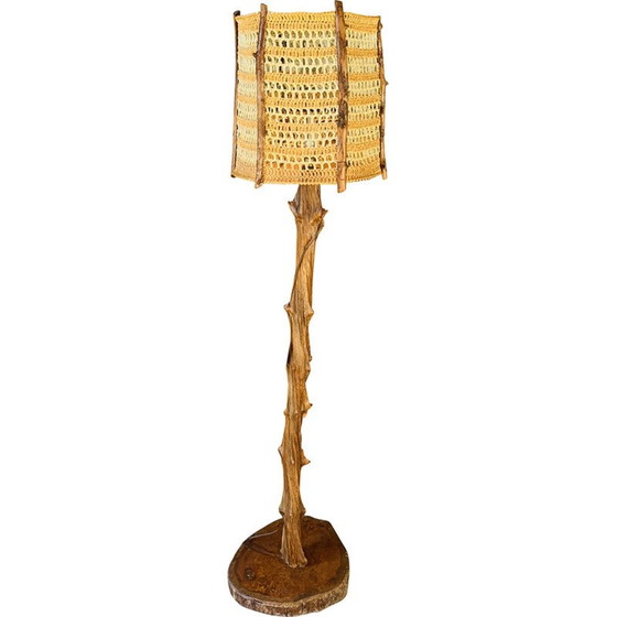 Lampada da terra brutalista vintage realizzata a mano – Lampade da terra