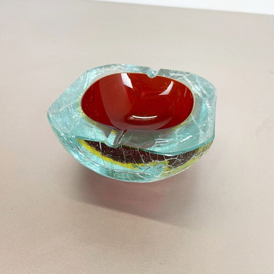 Image 1 of Vintage Murano glass ashtray, Italy 1970s