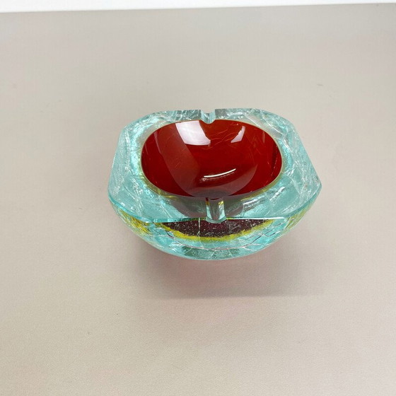 Image 1 of Vintage Murano glass ashtray, Italy 1970s