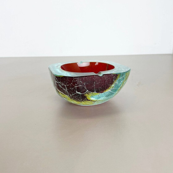 Image 1 of Vintage Murano glass ashtray, Italy 1970s