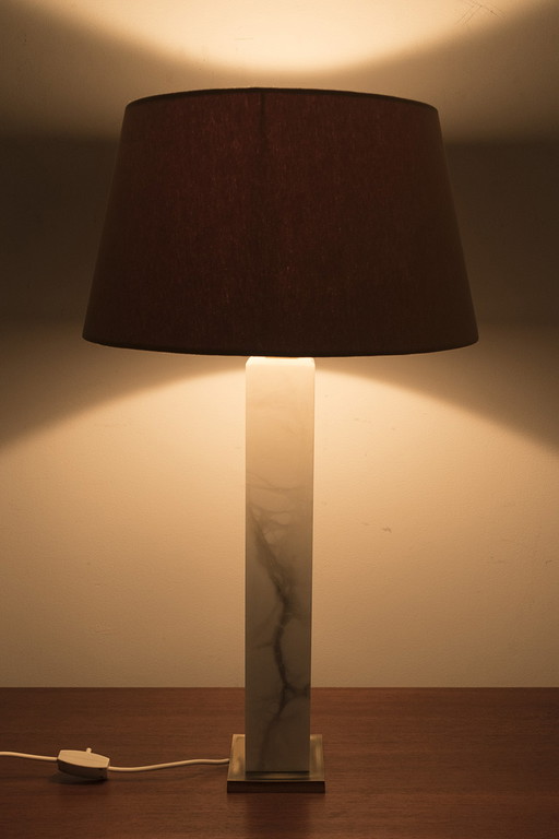 Marble table lamp