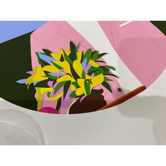 Image 1 of Vintage painting "Flower Boy" by Dennis Osadebe