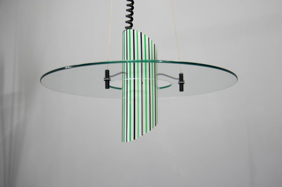 Image 1 of Italian Glass Chandelier, 1980S