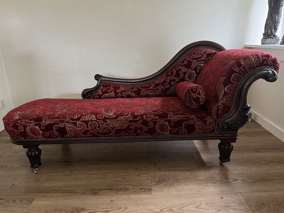 Image 1 of Hollywood Regency Chaise Longue