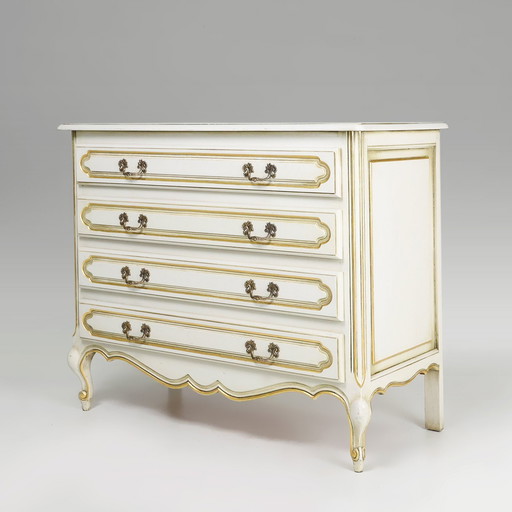 French 20Th Century Louis Xv Chest Of Drawers