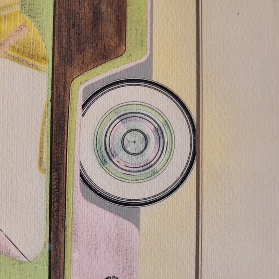 Image 1 of Vintage drawing "Prototype de voiture", France