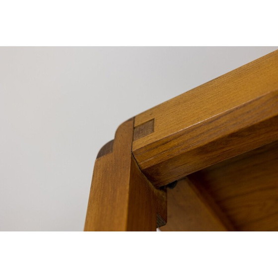 Image 1 of Vintage elm shelves by Pierre Chapo, France 1960