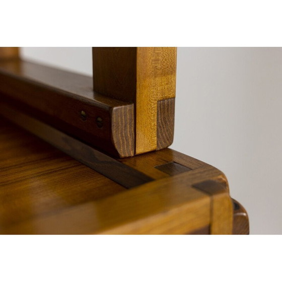 Image 1 of Vintage elm shelves by Pierre Chapo, France 1960