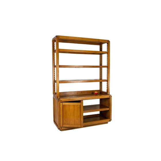Image 1 of Vintage elm shelves by Pierre Chapo, France 1960