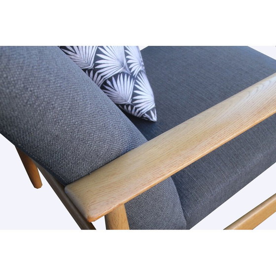 Image 1 of Vintage Wilhelm Knol armchair in oak 1960s