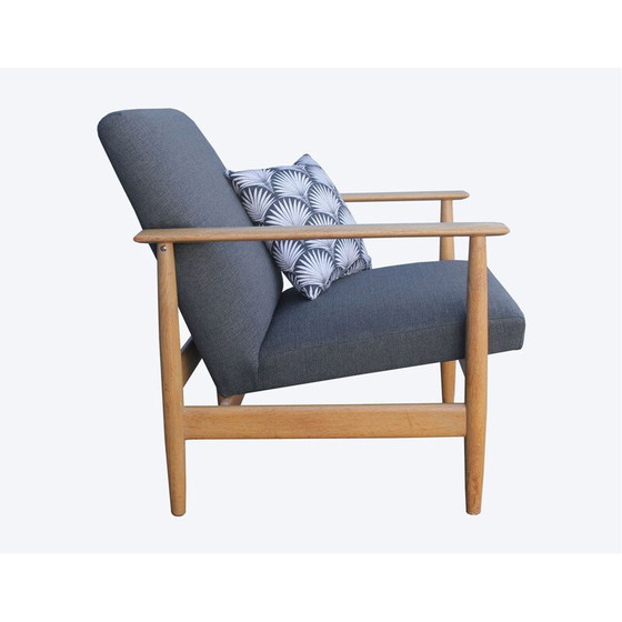Image 1 of Vintage Wilhelm Knol armchair in oak 1960s