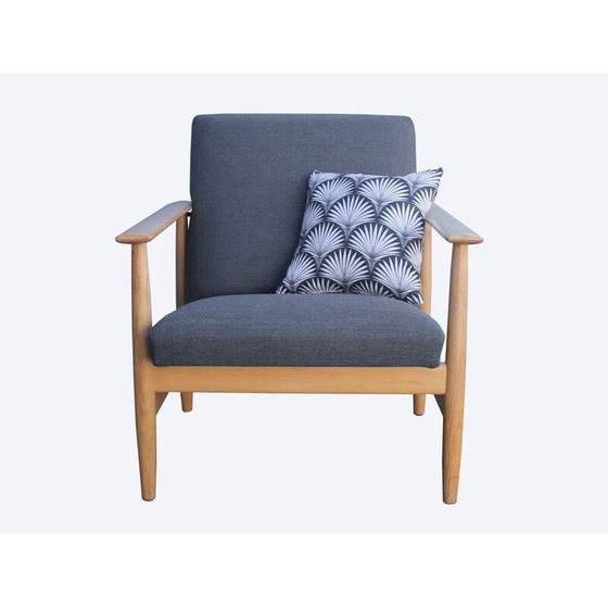 Image 1 of Vintage Wilhelm Knol armchair in oak 1960s