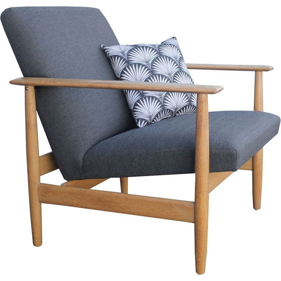 Image 1 of Vintage Wilhelm Knol armchair in oak 1960s