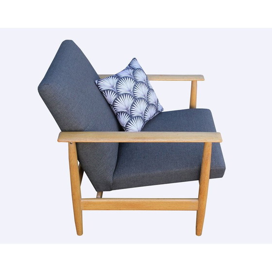 Image 1 of Vintage Wilhelm Knol armchair in oak 1960s