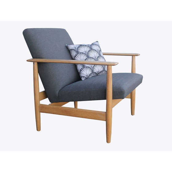 Image 1 of Vintage Wilhelm Knol armchair in oak 1960s