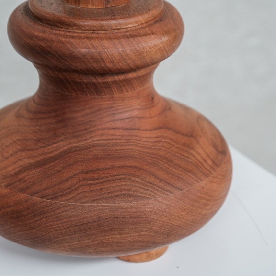 Image 1 of Vintage wooden table lamp, Italy 1980