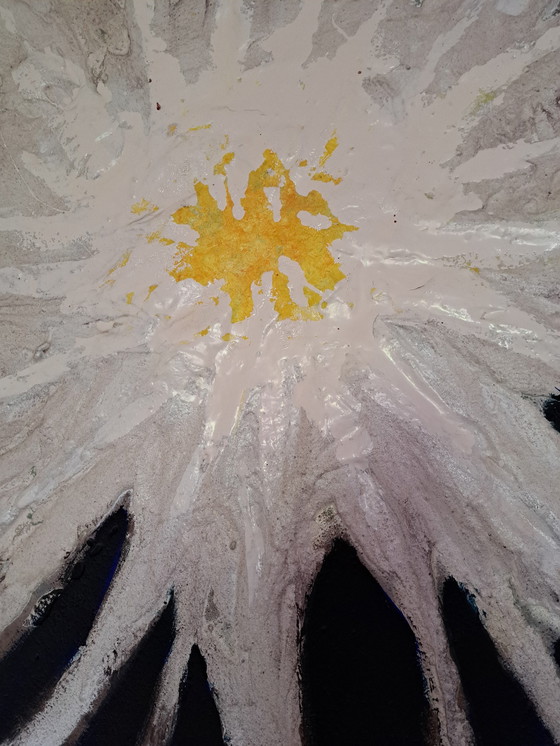 Image 1 of 1 Large 130 By 130 Cm Abstract Painting By Robert Van De Linden Auction Result