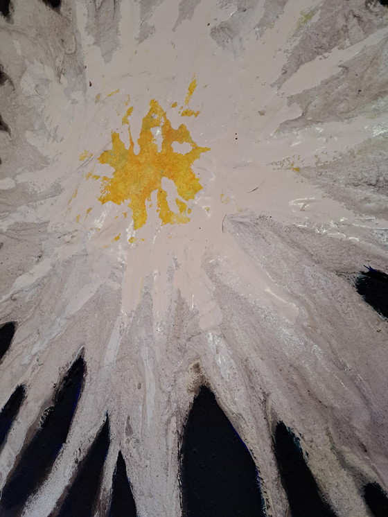 Image 1 of 1 Large 130 By 130 Cm Abstract Painting By Robert Van De Linden Auction Result