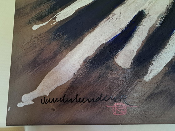 Image 1 of 1 Large 130 By 130 Cm Abstract Painting By Robert Van De Linden Auction Result