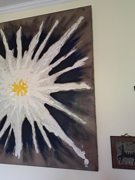Image 1 of 1 Large 130 By 130 Cm Abstract Painting By Robert Van De Linden Auction Result