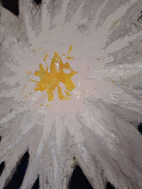 Image 1 of 1 Large 130 By 130 Cm Abstract Painting By Robert Van De Linden Auction Result