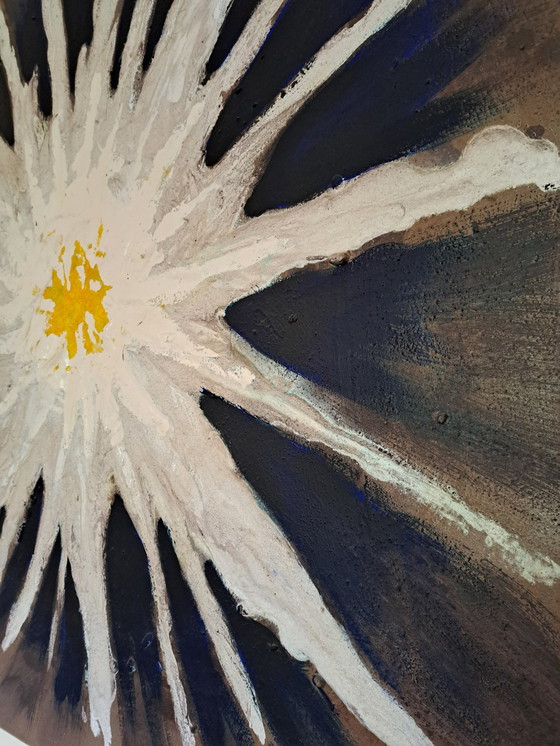Image 1 of 1 Large 130 By 130 Cm Abstract Painting By Robert Van De Linden Auction Result