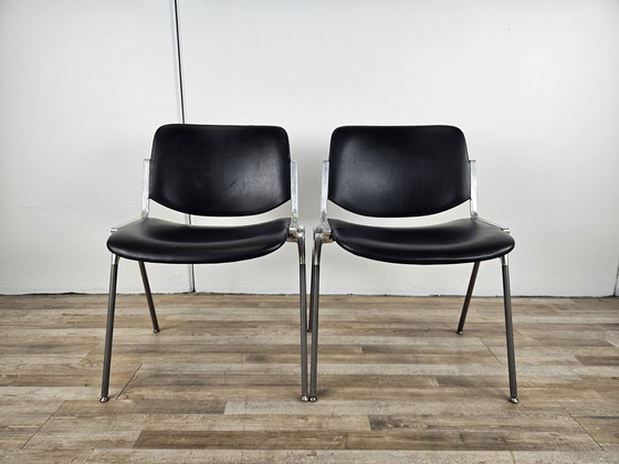 Image 1 of 2X Dsc-106 Stackable Chairs By Anonima Castelli