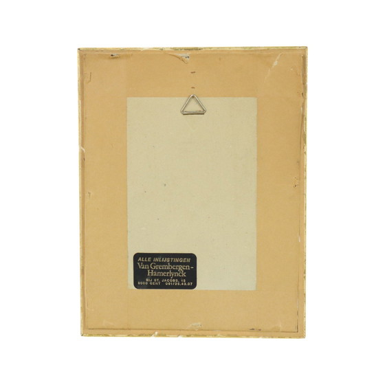 Image 1 of Gold Wooden Frame With Convex Glass