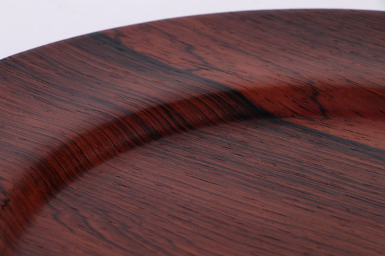 Image 1 of Vintage Danish Plywood Rosewood And Teak Plates From Morsbak, 1960S, Set Of 14