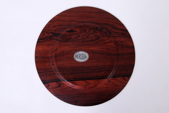 Image 1 of Vintage Danish Plywood Rosewood And Teak Plates From Morsbak, 1960S, Set Of 14