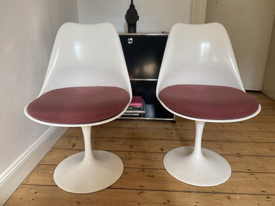 Image 1 of 4x Chaise tulipe vintage