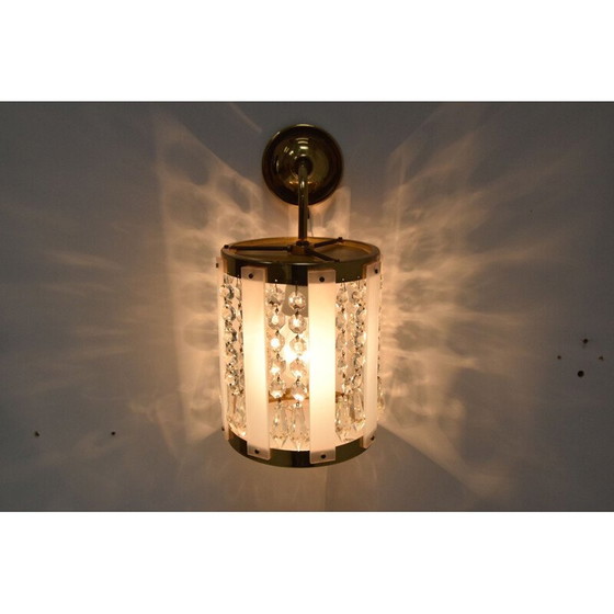 Image 1 of Lampada da parete vintage di Jablonecke Sklarny Novy Bydzov anni '70