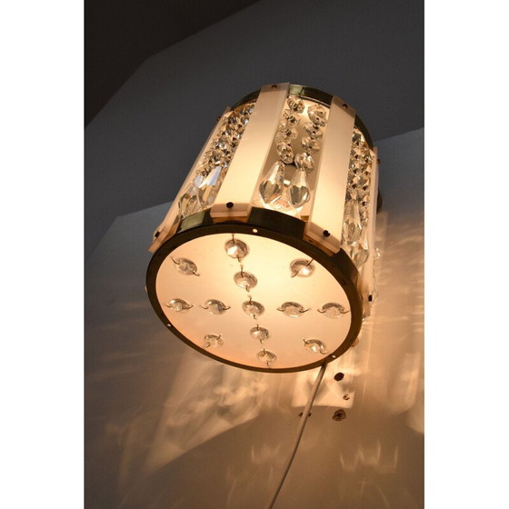 Image 1 of Lampada da parete vintage di Jablonecke Sklarny Novy Bydzov anni '70