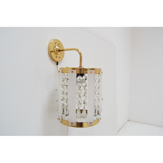 Image 1 of Lampada da parete vintage di Jablonecke Sklarny Novy Bydzov anni '70