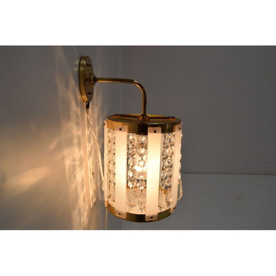 Image 1 of Lampada da parete vintage di Jablonecke Sklarny Novy Bydzov anni '70