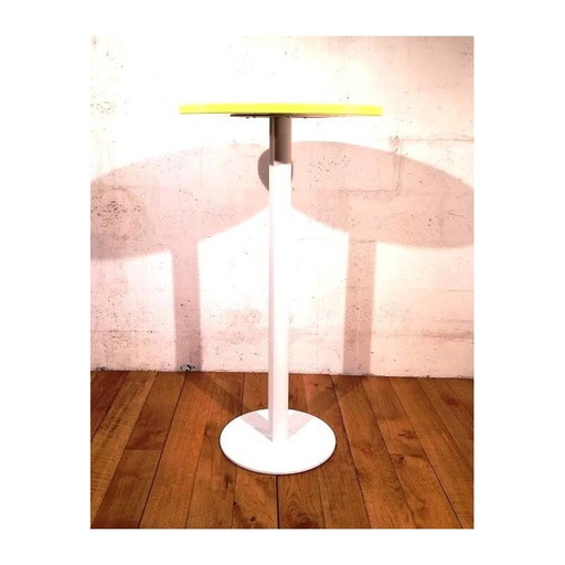 Vintage coloured wooden stand-up table