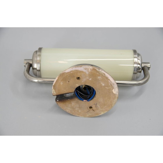 Image 1 of Lampada da parete vintage Bauhaus in metallo nichelato, 1930