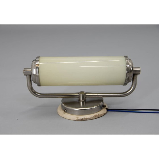 Image 1 of Lampada da parete vintage Bauhaus in metallo nichelato, 1930
