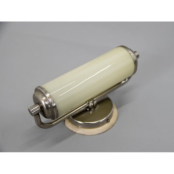 Image 1 of Lampada da parete vintage Bauhaus in metallo nichelato, 1930