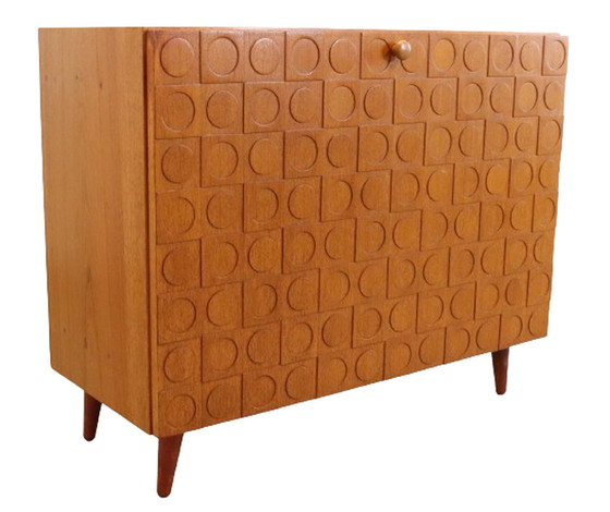 Image 1 of Armoire à rabats 'Vignobles' vintage