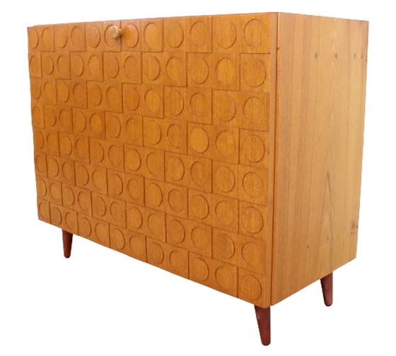 Image 1 of Armoire à rabats 'Vignobles' vintage