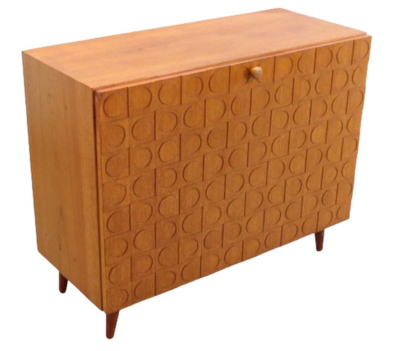 Image 1 of Armoire à rabats 'Vignobles' vintage