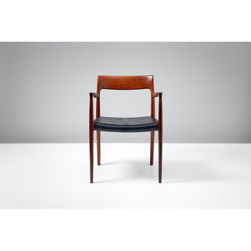 Black chair in rosewood by Niels O. Moller