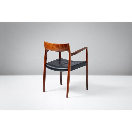 Image 1 of Black chair in rosewood by Niels O. Moller