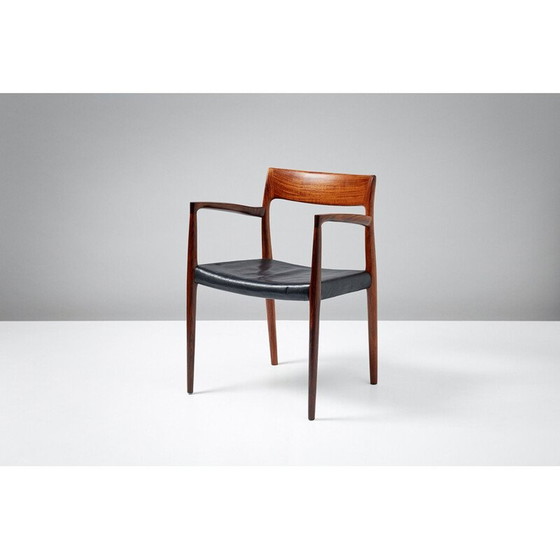 Image 1 of Black chair in rosewood by Niels O. Moller